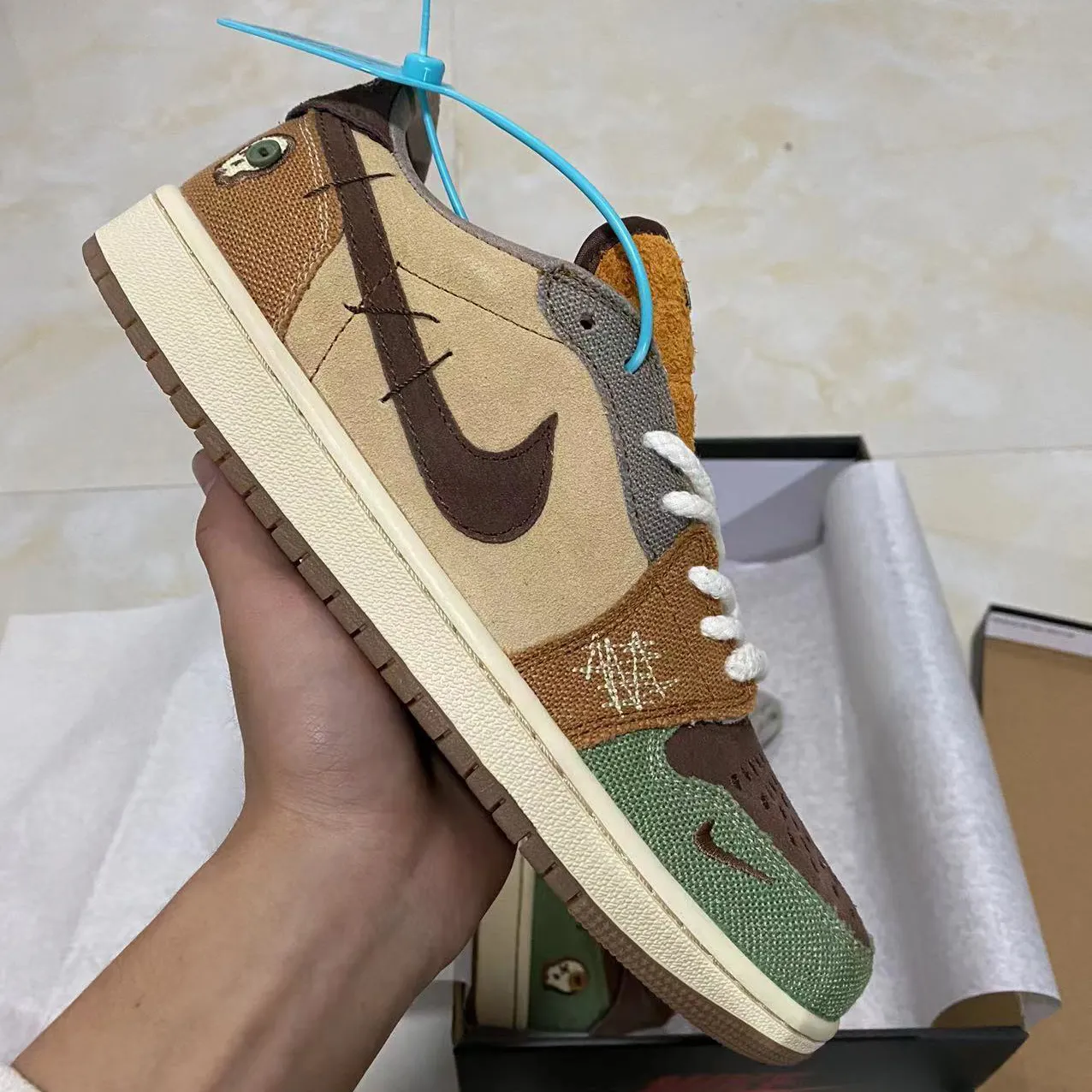 Zion Williamson x AJ 1 Low OG Voodoo Shoes Sneakers – nk0002534 - Image 6