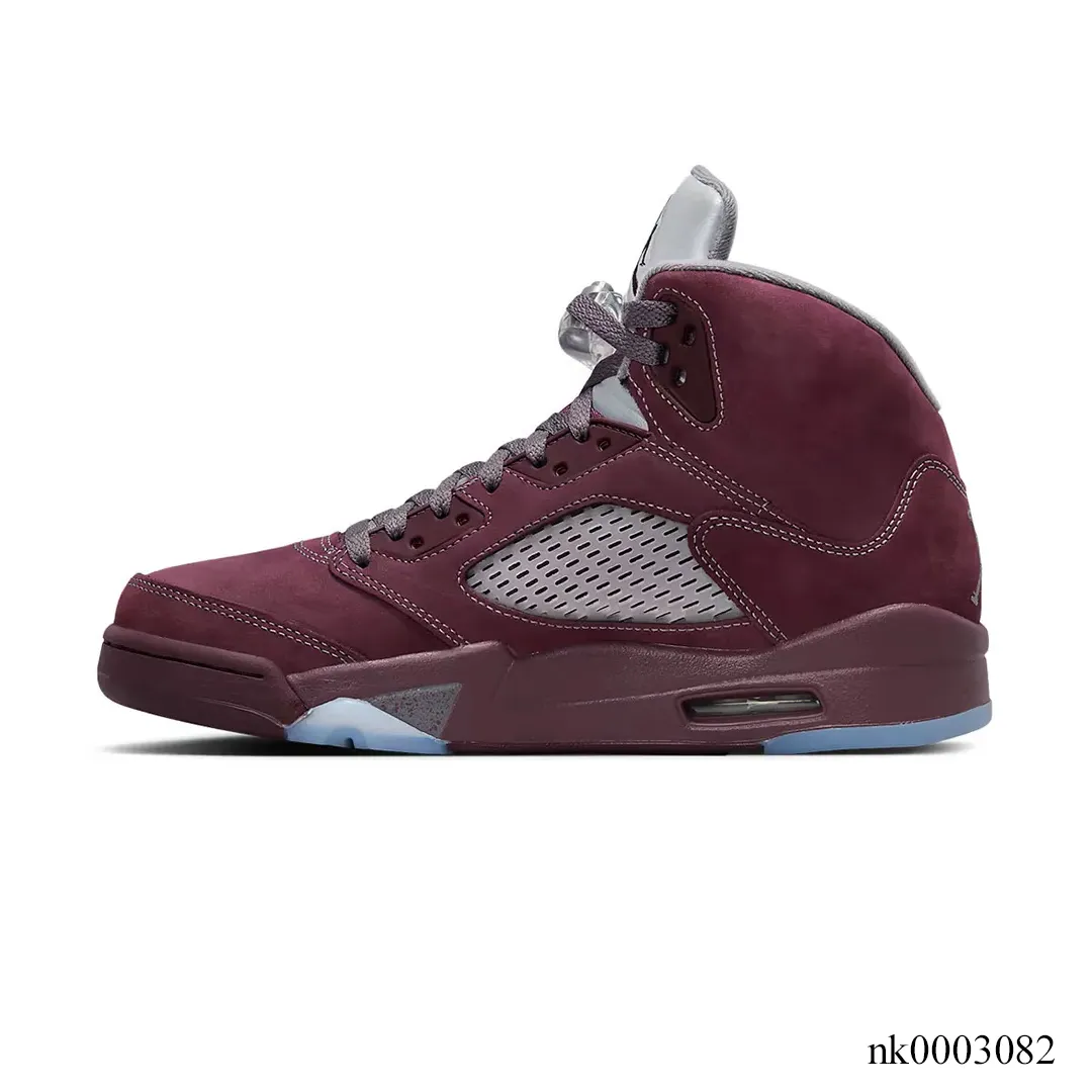 AJ 5 Burgundy Shoes Sneakers - nk0003082 - Image 2
