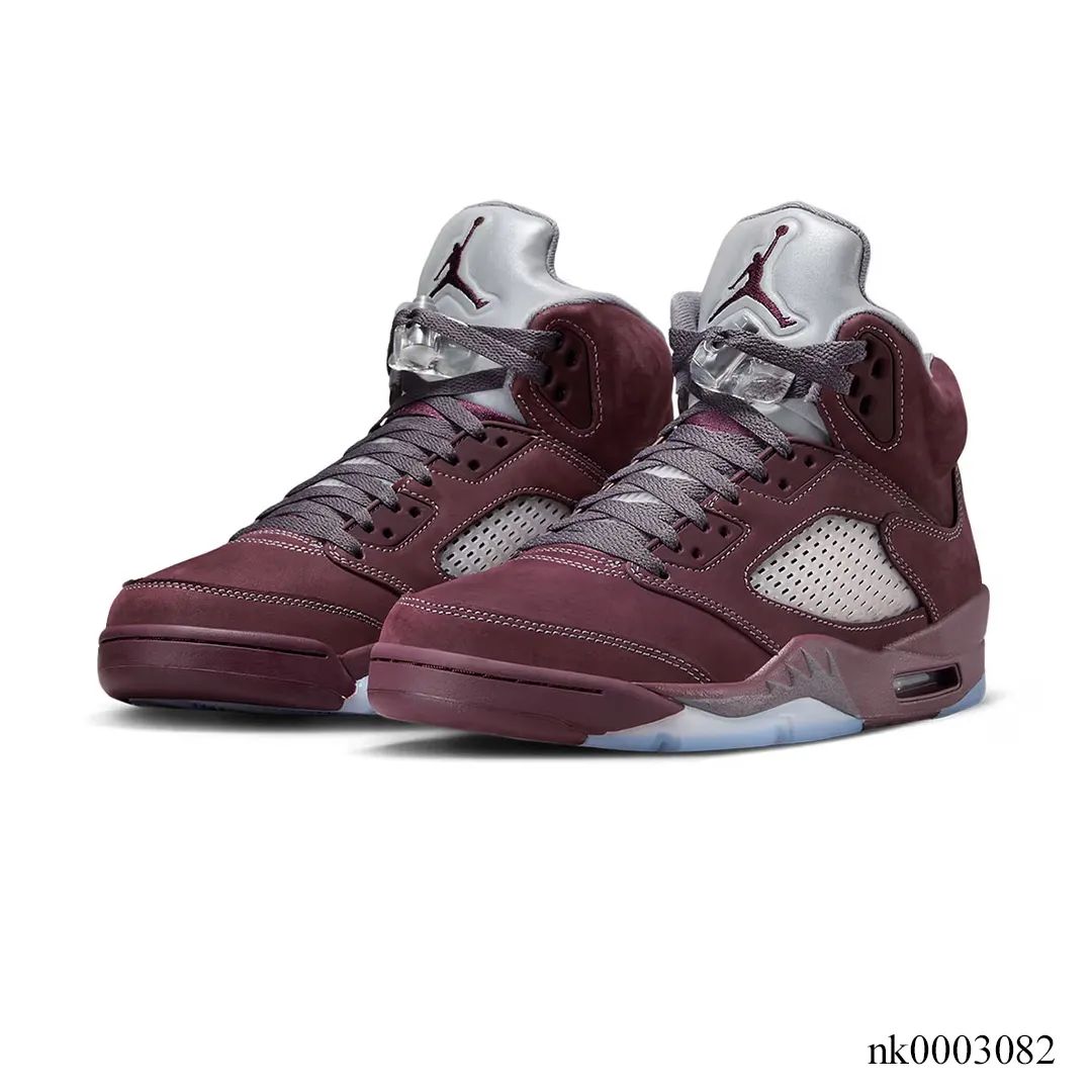 AJ 5 Burgundy Shoes Sneakers - nk0003082 - Image 3