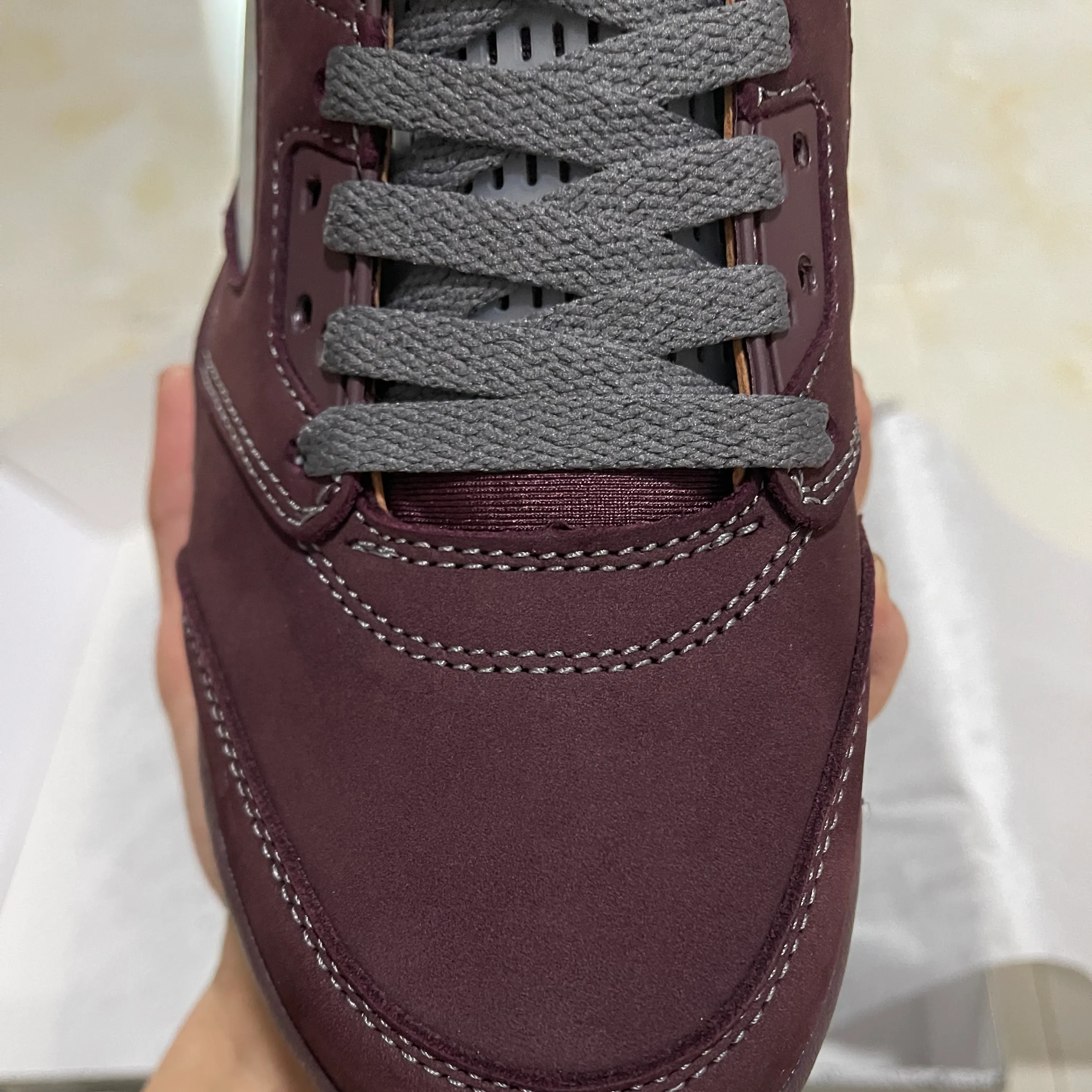 AJ 5 Burgundy Shoes Sneakers - nk0003082 - Image 12