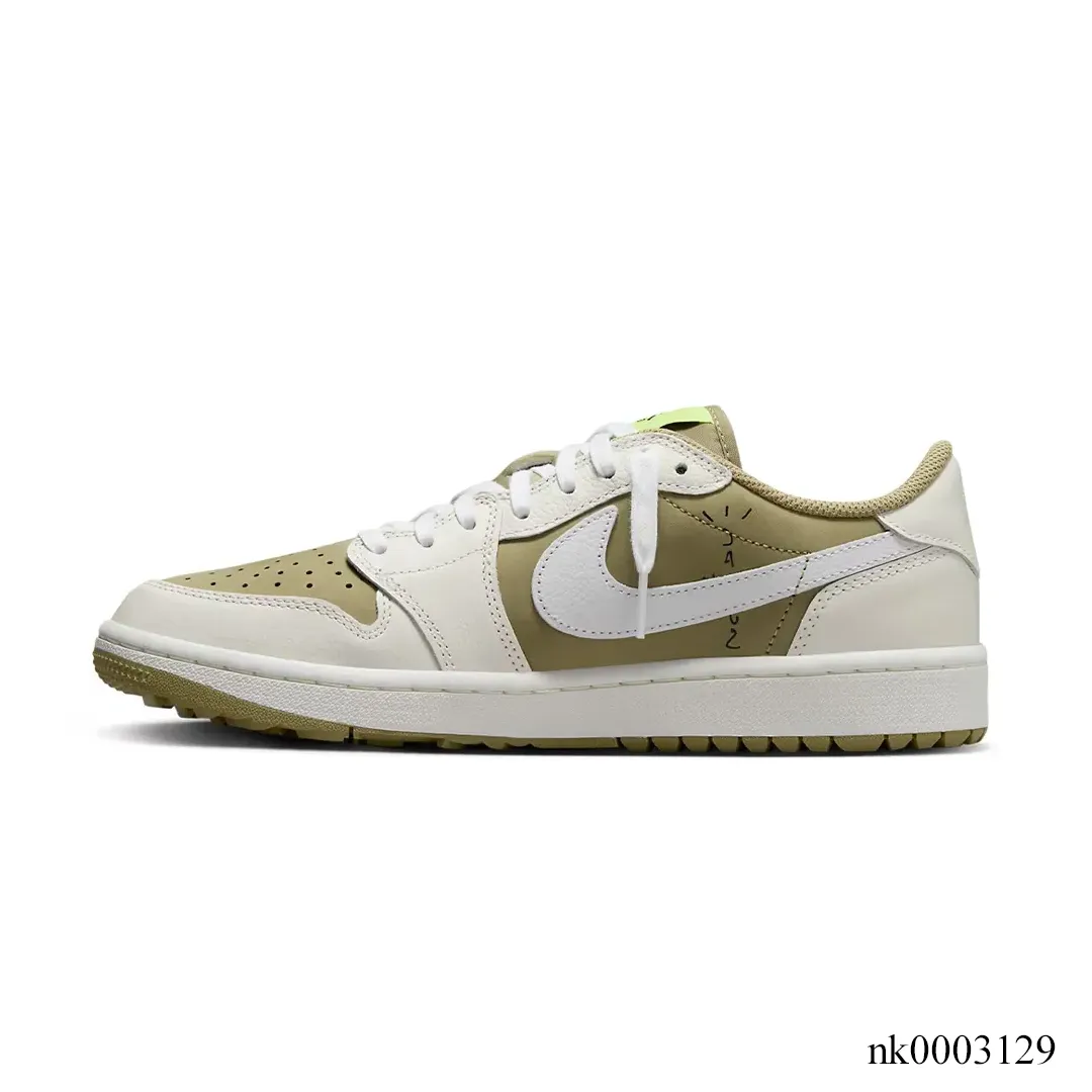 Travis Scott x AJ 1 Low Golf Neutral Olive Shoes Sneakers – nk0003129 - Image 2