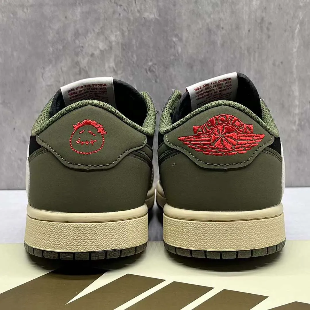 Travis Scott x AJ 1 Low OG Black Olive Shoes Sneakers – nk0003548 - Image 8