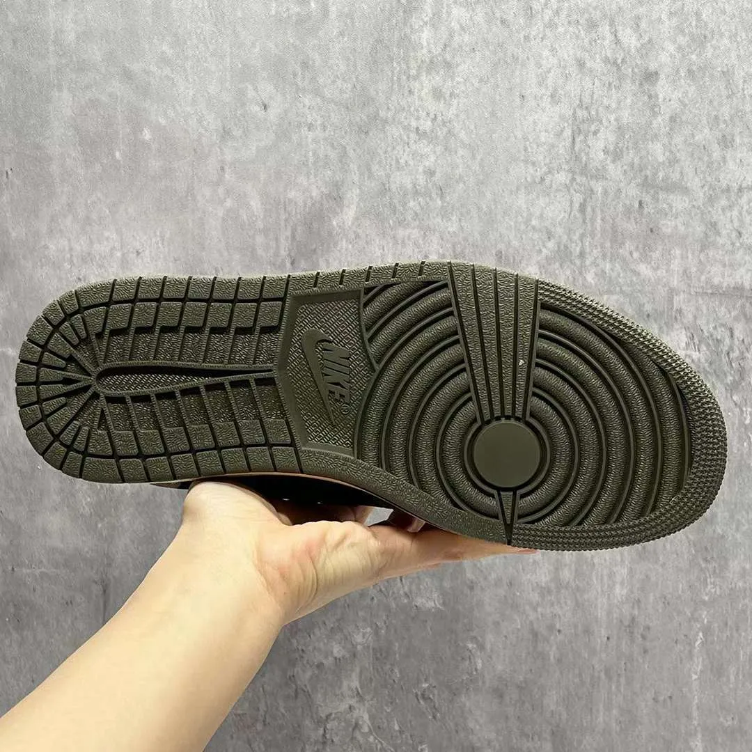 Travis Scott x AJ 1 Low OG Black Olive Shoes Sneakers – nk0003548 - Image 9