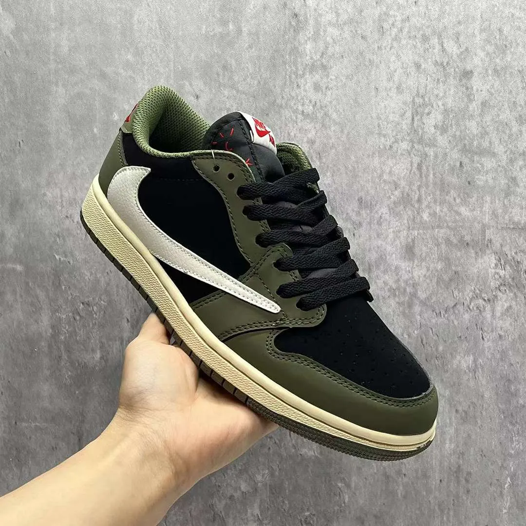 Travis Scott x AJ 1 Low OG Black Olive Shoes Sneakers – nk0003548 - Image 5