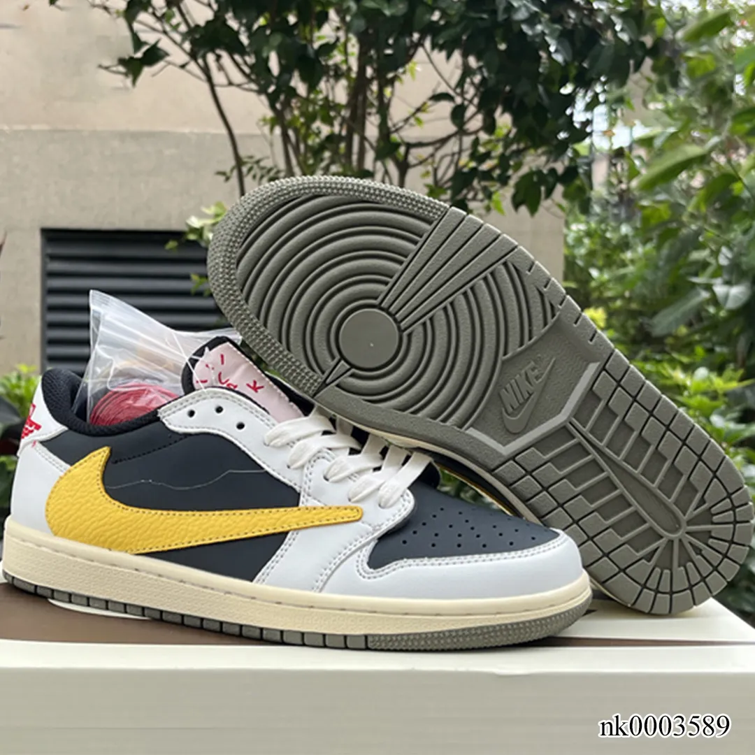 AJ 1 Low x Travis Scott Black & Yellow Shoes Sneakers - nk0003589 - Image 6