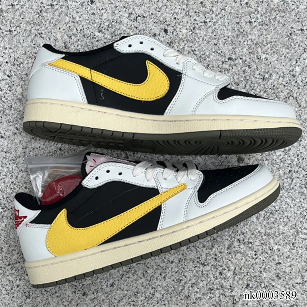 AJ 1 Low x Travis Scott Black Yellow Shoes Sneakers – nk0003589 - Image 5