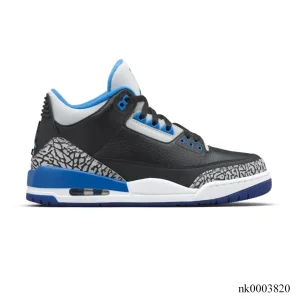 AJ 3 Sport Blue Shoes Sneakers - nk0003820