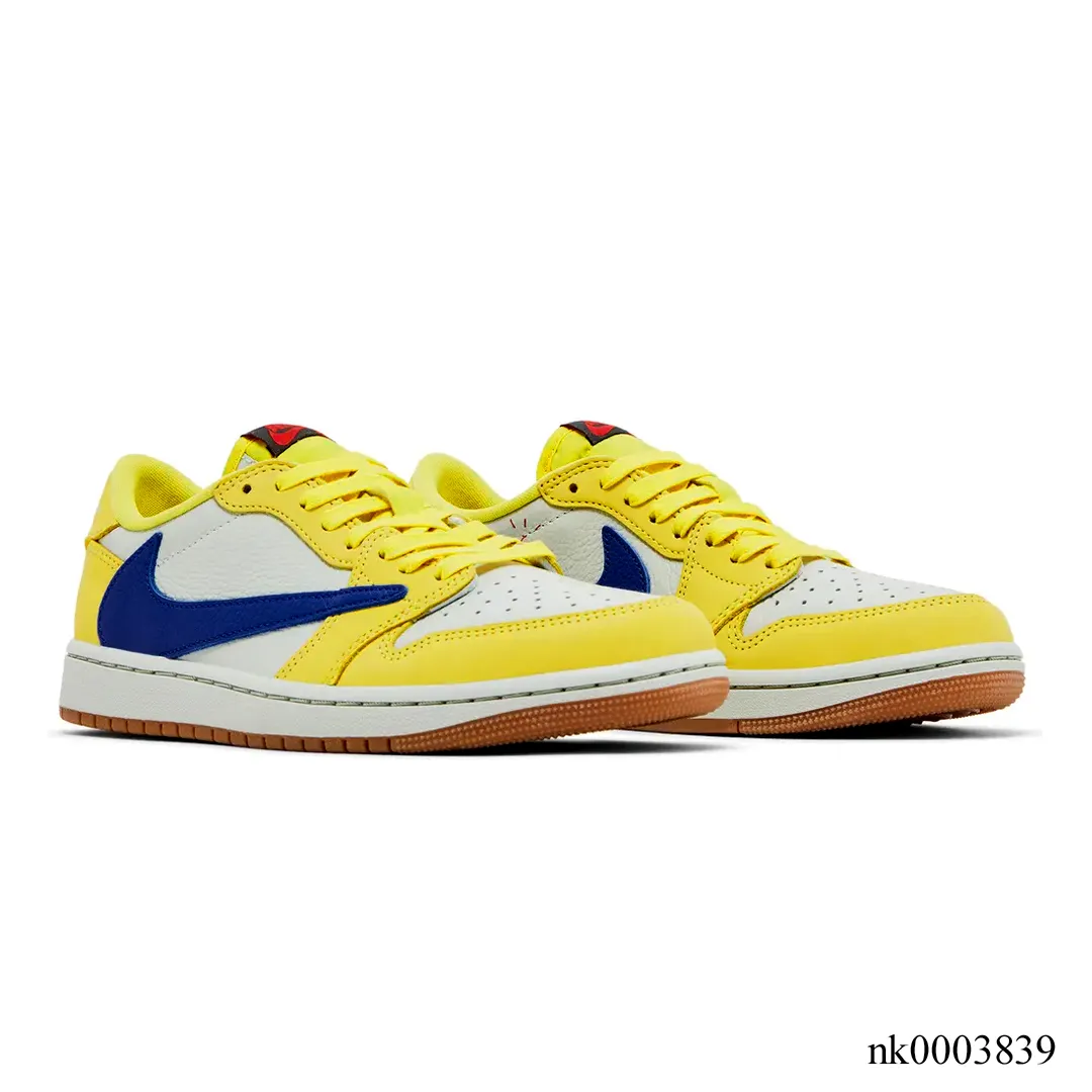 Travis Scott x AJ 1 Low OG Canary/Elkins Shoes Sneakers - nk0003839 - Image 4
