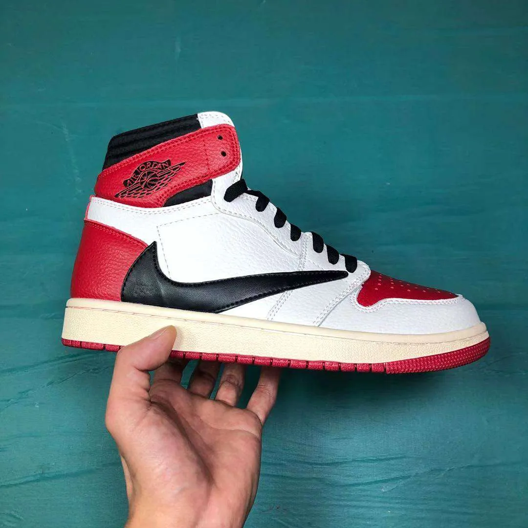 Fragment x Travis Scott x AJ 1 High Chicago Shoes Sneakers - nk0003884 - Image 8