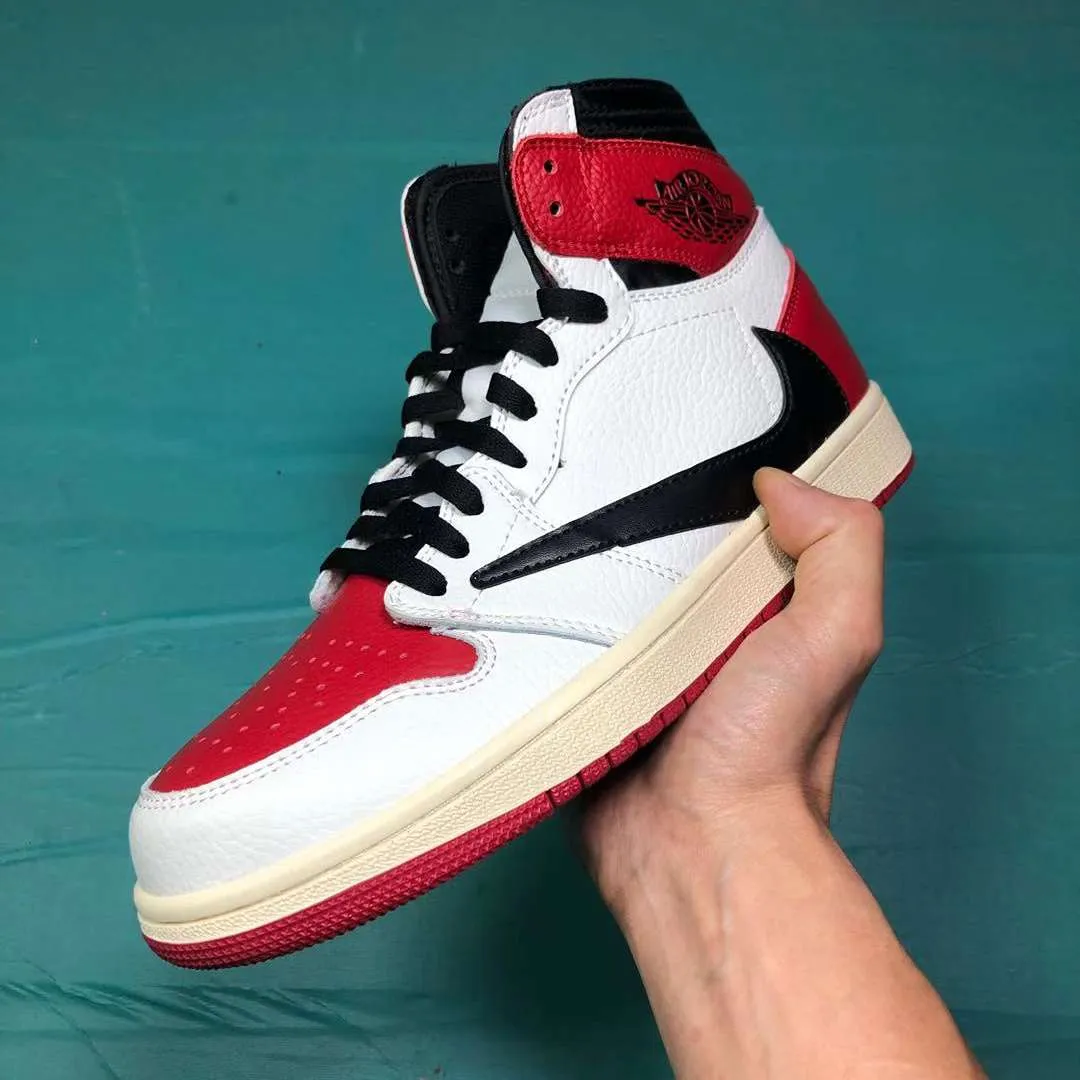 Fragment x Travis Scott x AJ 1 High Chicago Shoes Sneakers - nk0003884 - Image 7