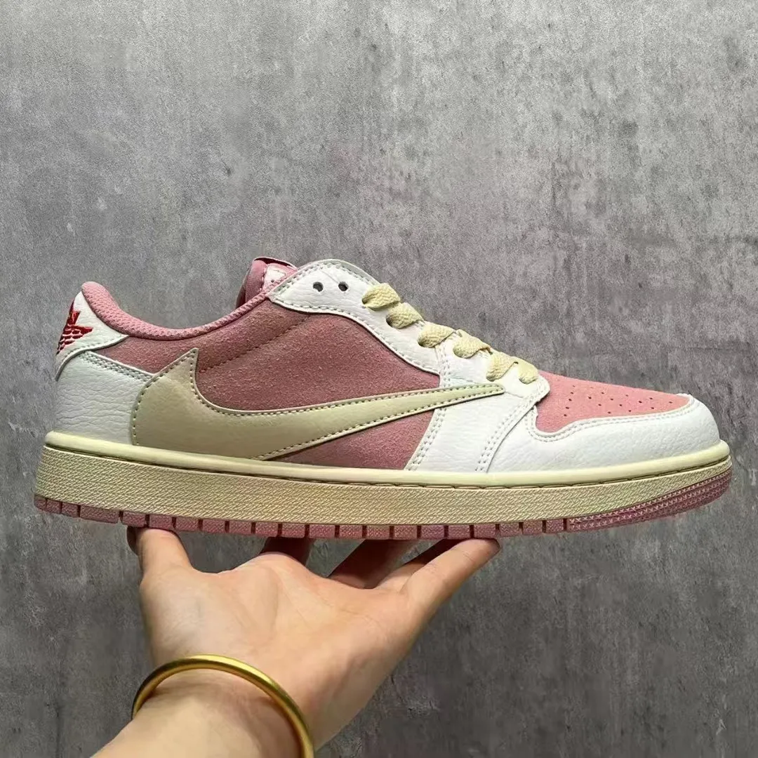 Travis Scott x AJ 1 Low OG Shy Pink Shoes Sneakers - nk0004048 - Image 7