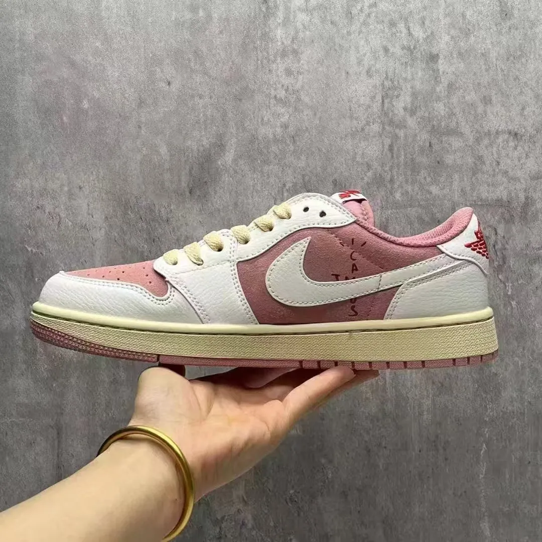 Travis Scott x AJ 1 Low OG Shy Pink Shoes Sneakers - nk0004048 - Image 8