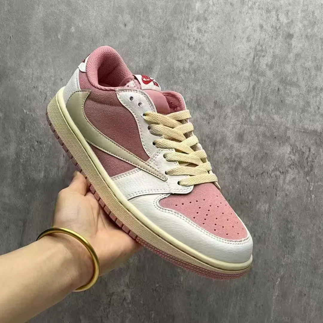 Travis Scott x AJ 1 Low OG Shy Pink Shoes Sneakers - nk0004048 - Image 6