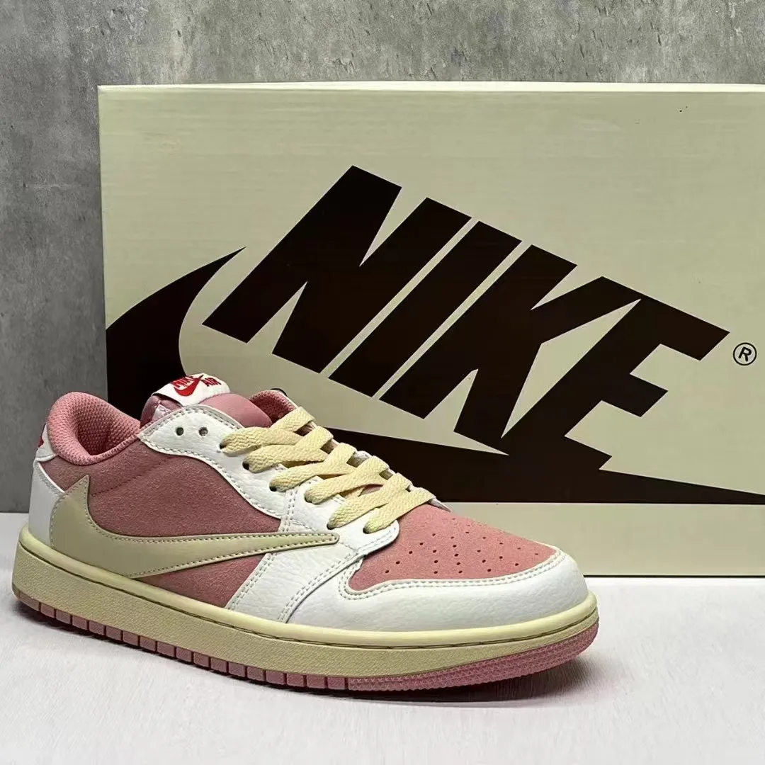 Travis Scott x AJ 1 Low OG Shy Pink Shoes Sneakers - nk0004048 - Image 10