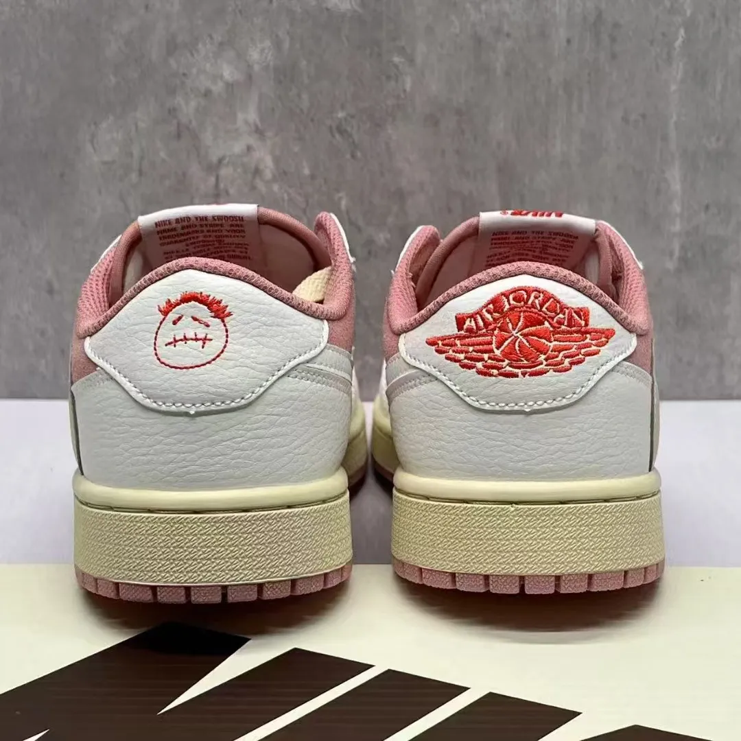 Travis Scott x AJ 1 Low OG Shy Pink Shoes Sneakers - nk0004048 - Image 11