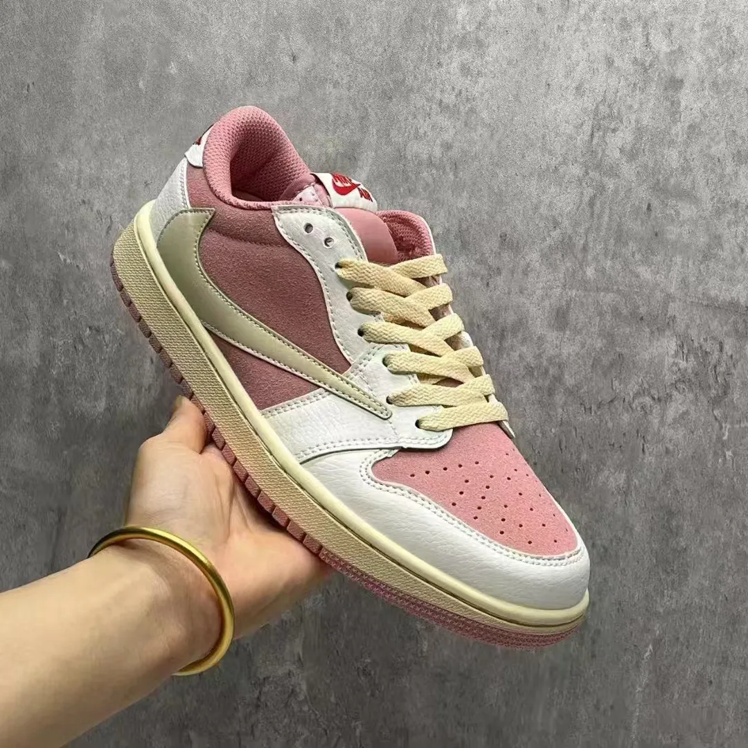 Travis Scott x AJ 1 Low OG Shy Pink Shoes Sneakers - nk0004048 - Image 6