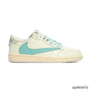 Travis Scott x AJ 1 Low Cyan Cream Shoes Sneakers – nk0004076