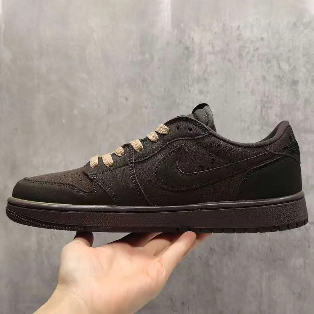 Travis Scott x AJ 1 Low "Velvet Brown" Shoes Sneakers - nk0004108 - Image 9