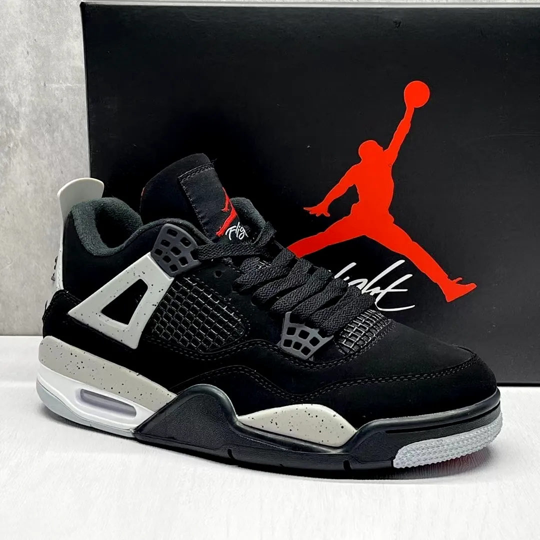 AJ 4 Black Cement Shoes Sneakers - nk0004141 - Image 3
