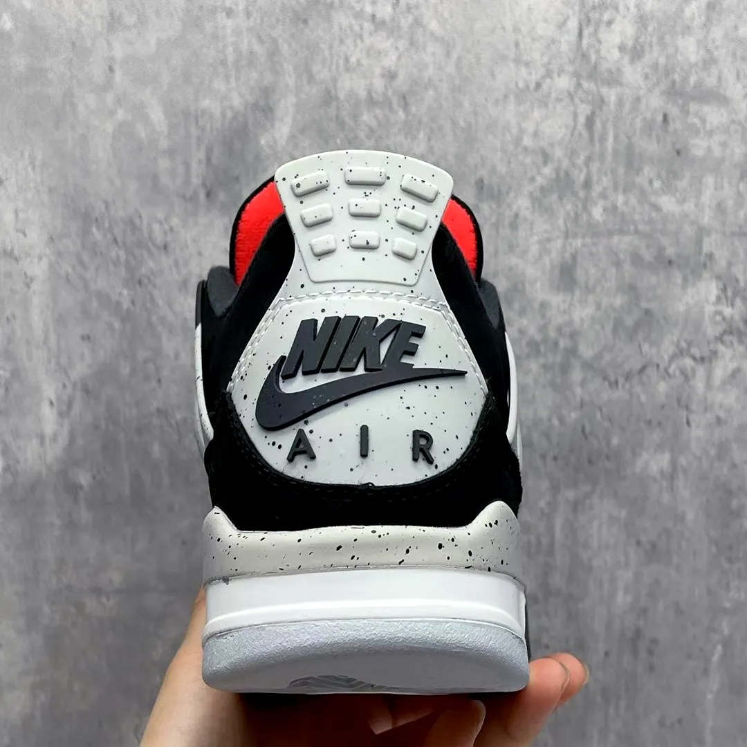 AJ 4 Black Cement Shoes Sneakers - nk0004141 - Image 8