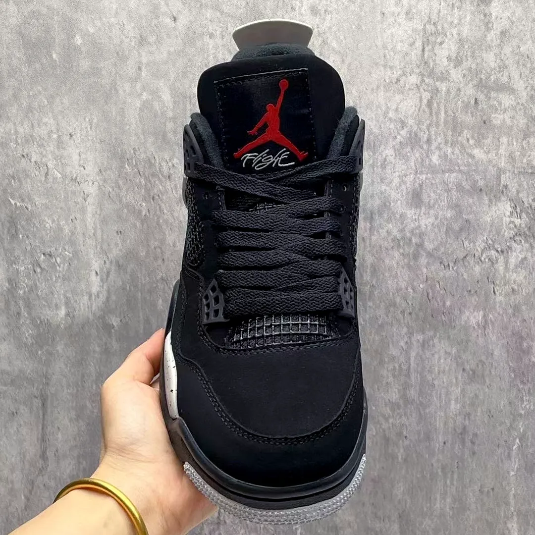 AJ 4 Black Cement Shoes Sneakers - nk0004141 - Image 7
