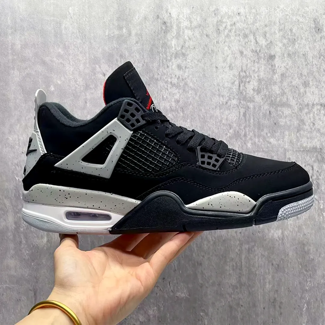 AJ 4 Black Cement Shoes Sneakers - nk0004141 - Image 4