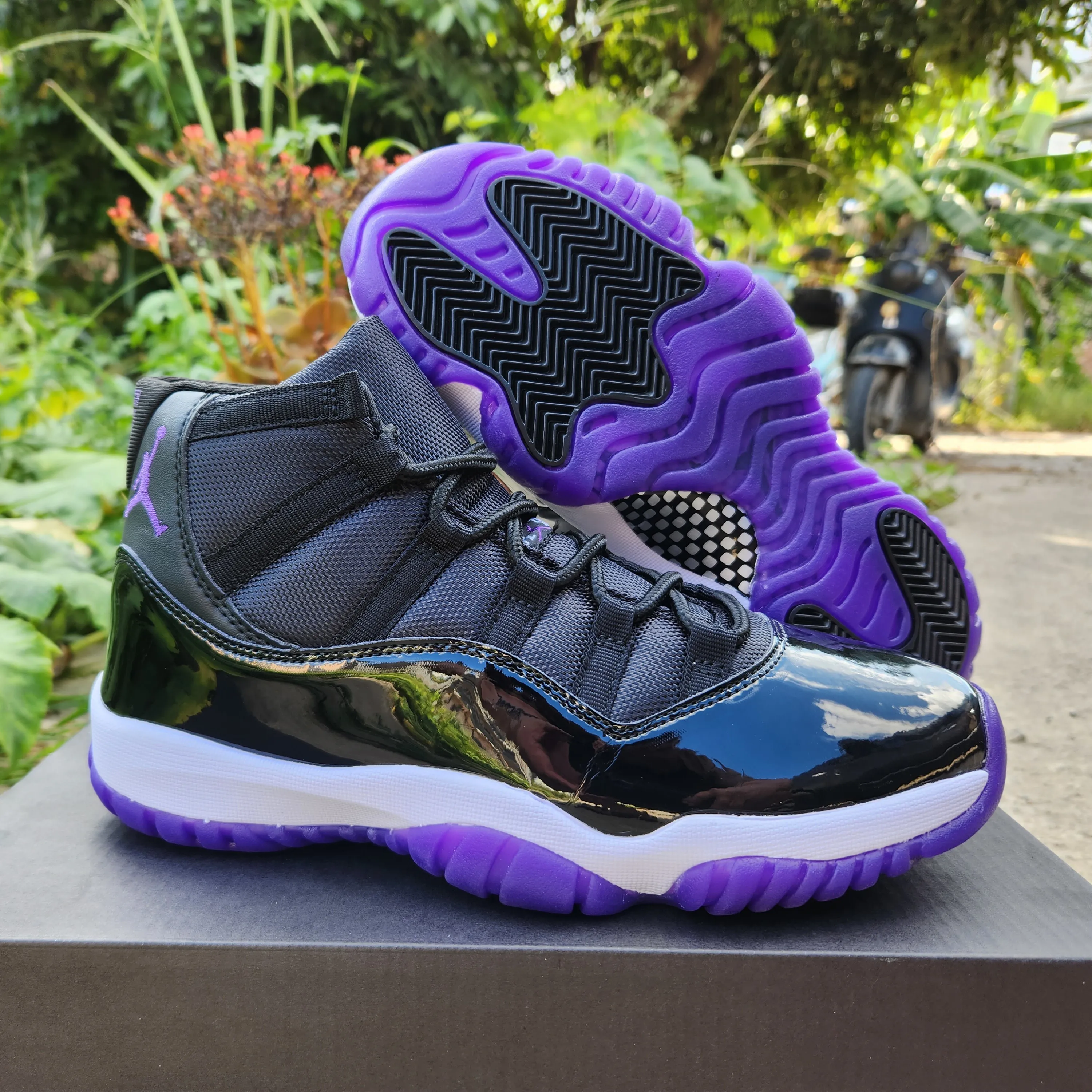 AJ 11 Black Grape Shoes Sneakers - nk0004209 - Image 6