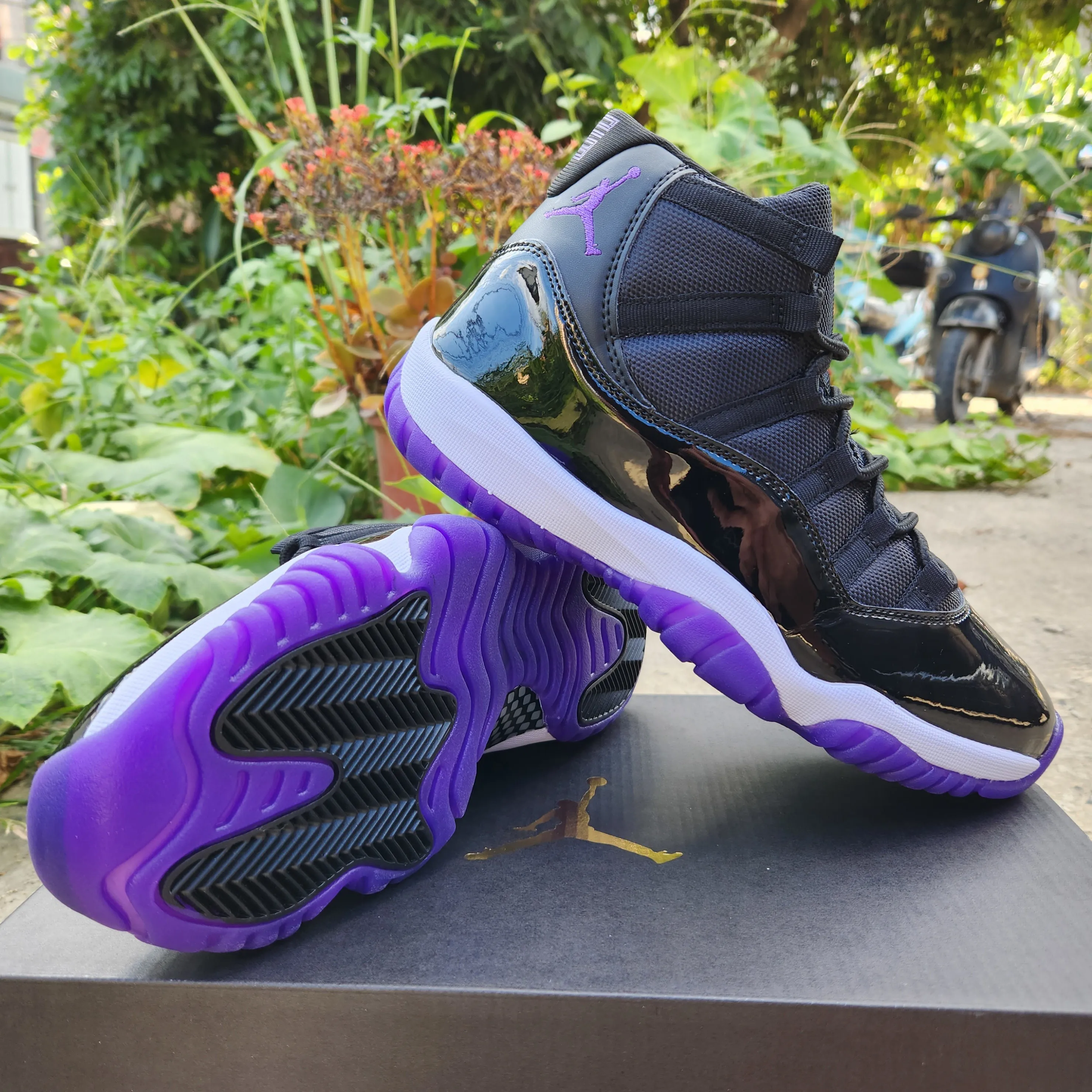 AJ 11 Black Grape Shoes Sneakers - nk0004209 - Image 8