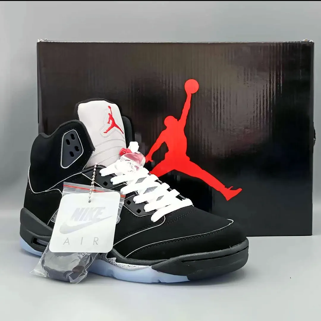 AJ 5 Black Metallic Reimagined Shoes Sneakers - nk0004216 - Image 9