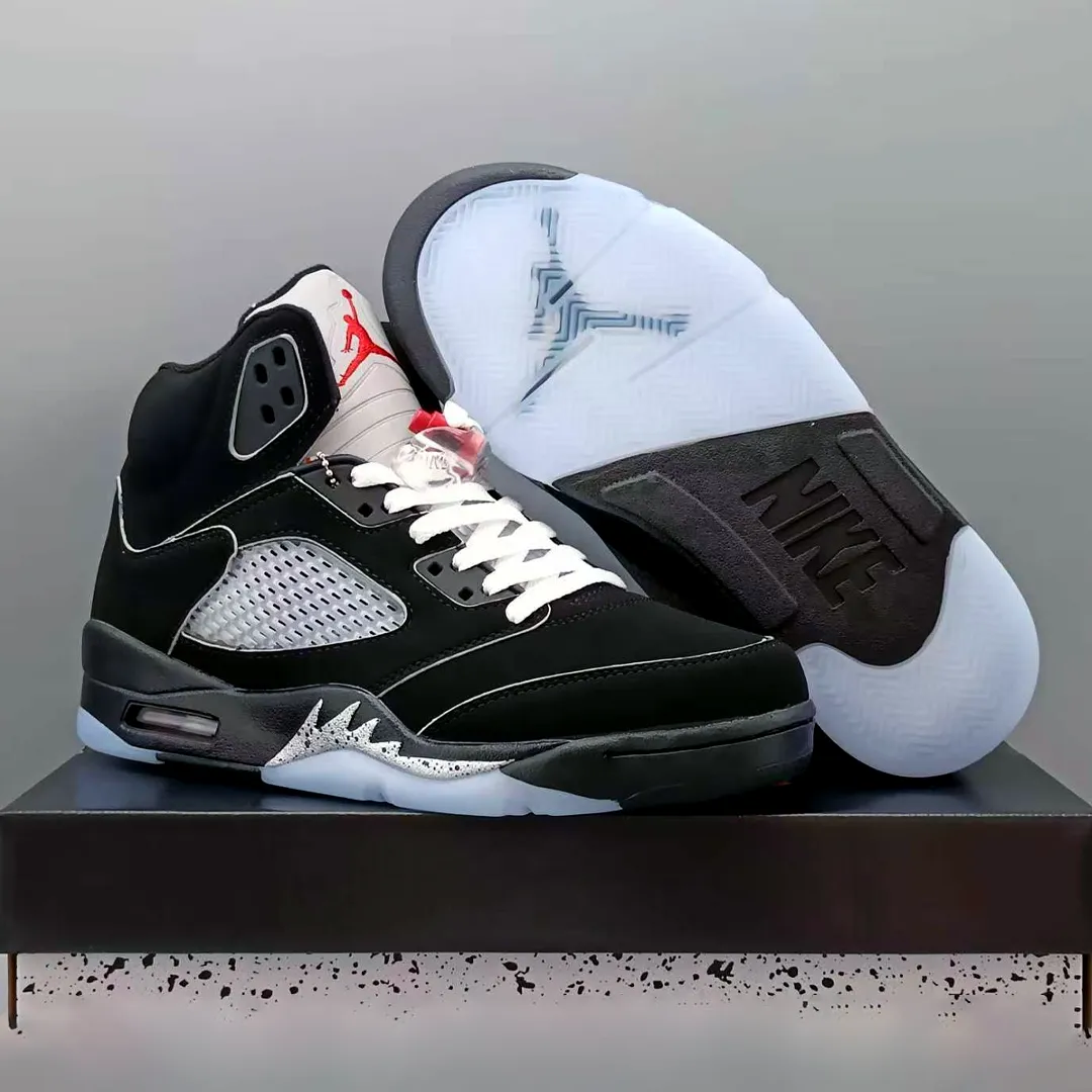 AJ 5 Black Metallic Reimagined Shoes Sneakers - nk0004216 - Image 11