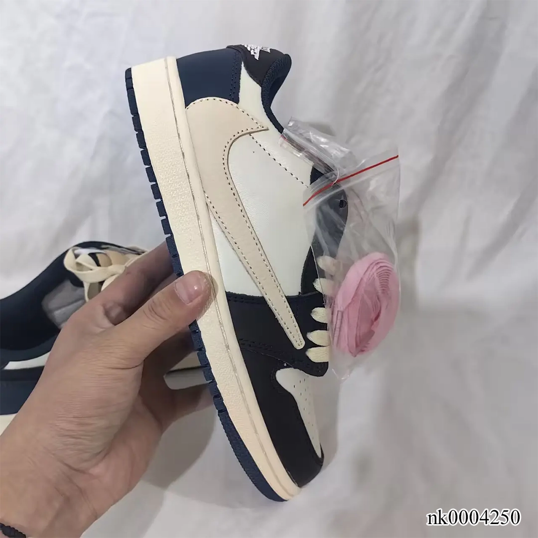 Travis Scott x Fragment x AJ 1 Low Dark Blue Shoes Sneakers - nk0004250 - Image 5