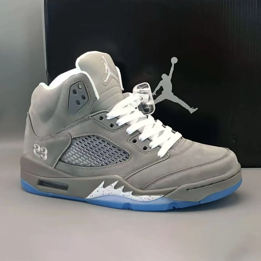 AJ 5 Wolf Grey Shoes Sneakers - nk0004290 - Image 3
