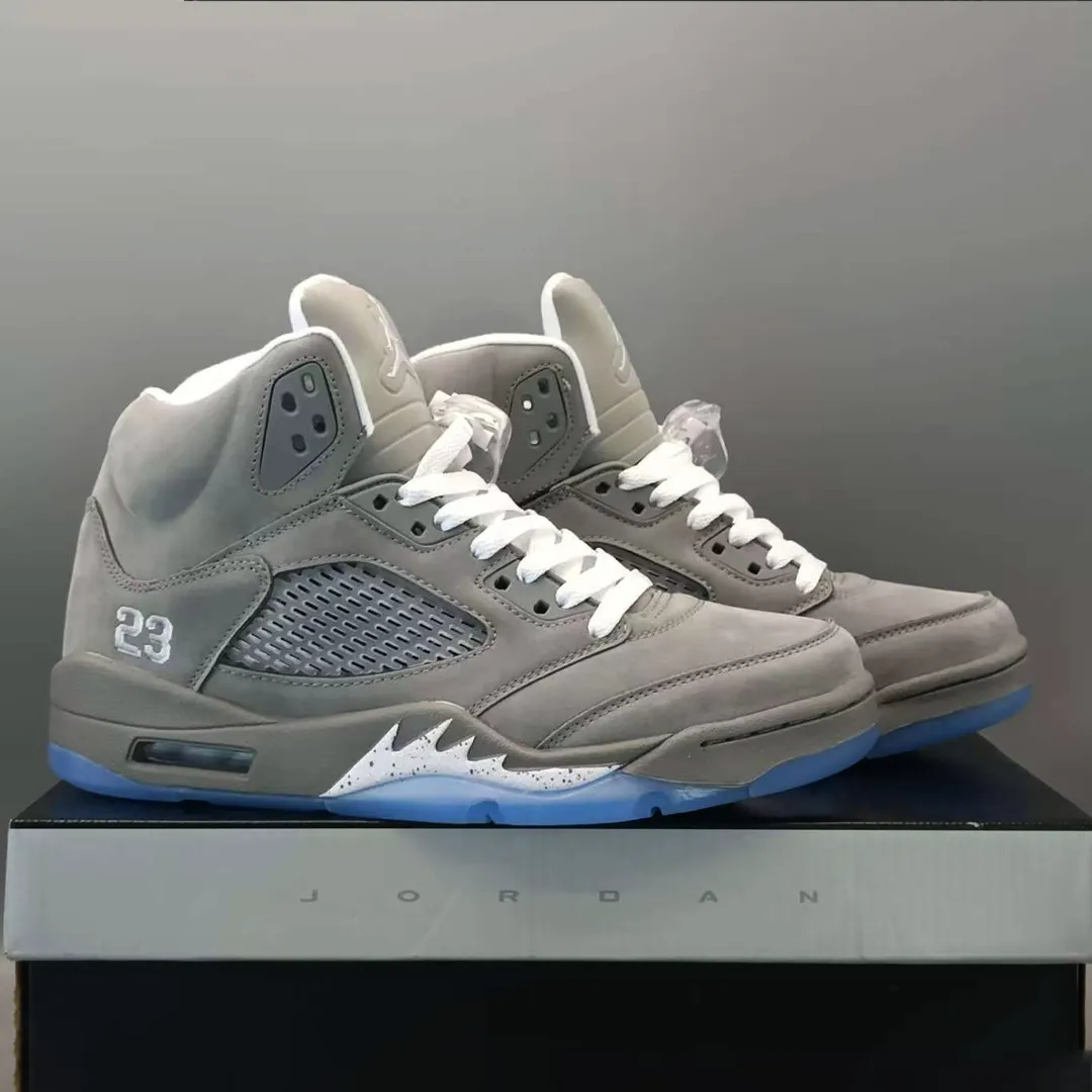AJ 5 Wolf Grey Shoes Sneakers - nk0004290 - Image 4