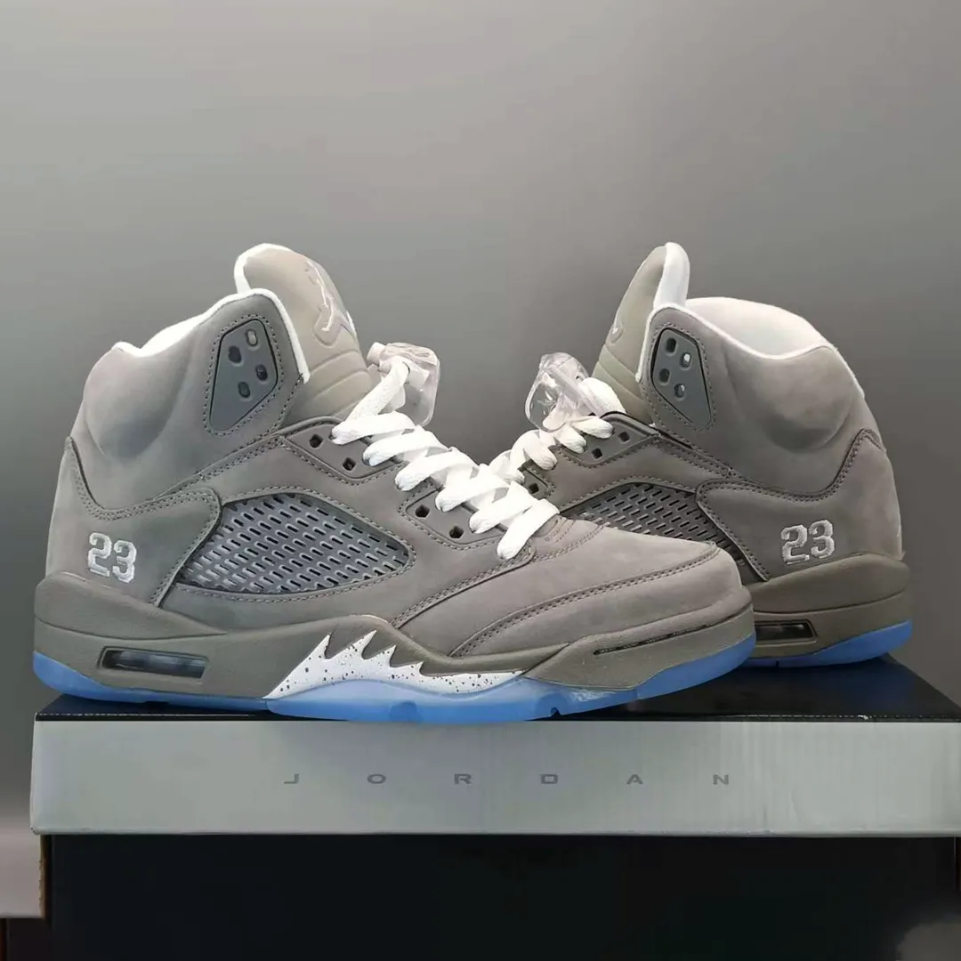 AJ 5 Wolf Grey Shoes Sneakers - nk0004290 - Image 5