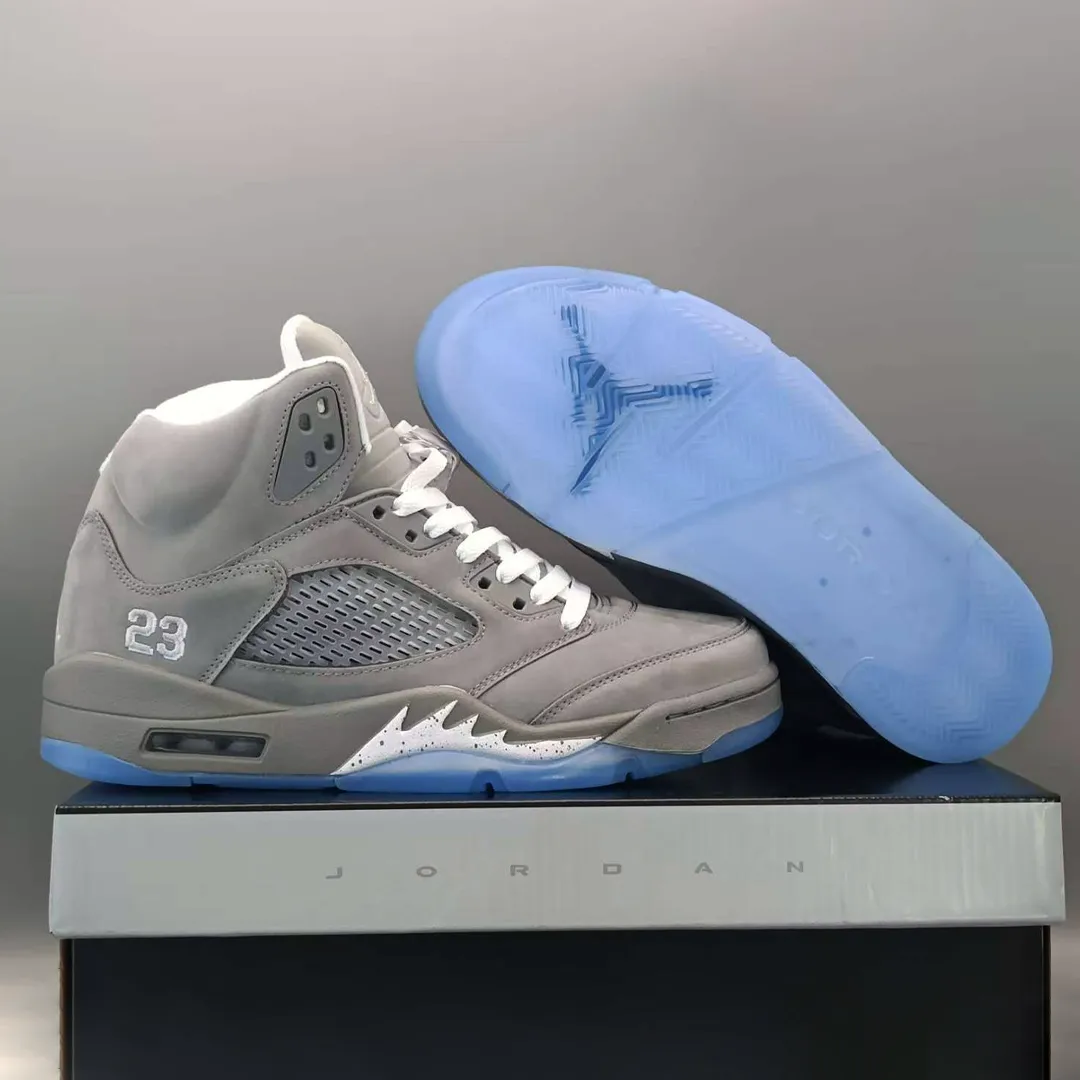 AJ 5 Wolf Grey Shoes Sneakers - nk0004290 - Image 6