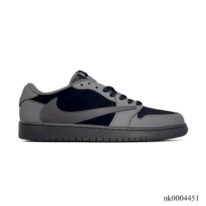 Travis Scott x AJ 1 Low Black Grey Shoes Sneaker - nk0004451