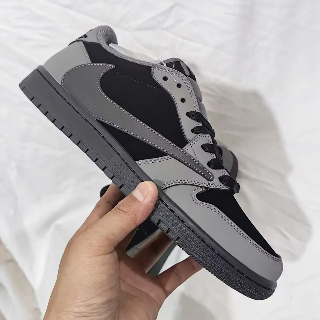 Travis Scott x AJ 1 Low Black Grey Shoes Sneaker - nk0004451 - Image 3