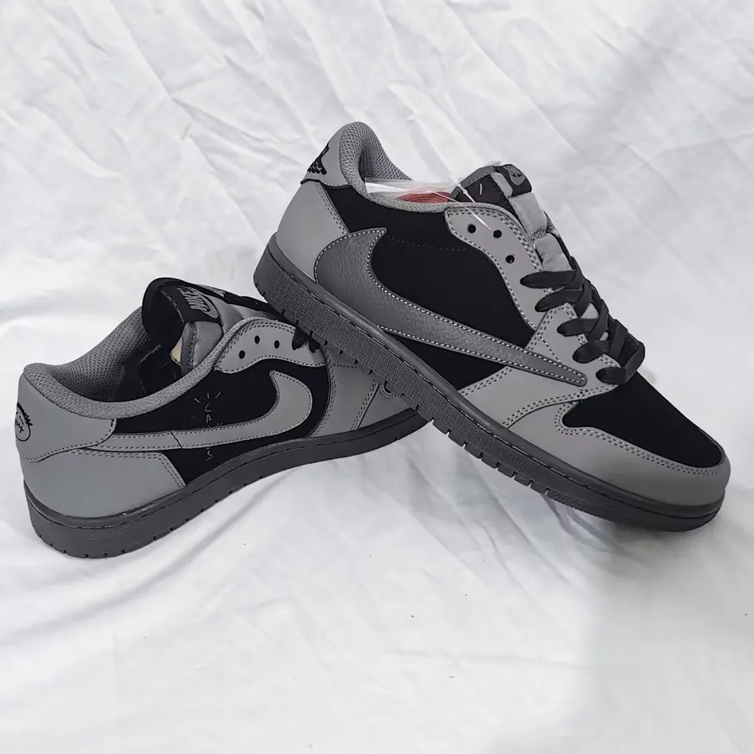 Travis Scott x AJ 1 Low Black Grey Shoes Sneaker - nk0004451 - Image 7