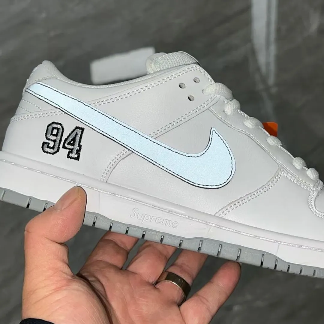 SUP x Dunk Low SB White Shoes Sneakers - nk0004520 - Image 9