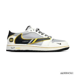 Travis Scott x Xiaomi x AJ 1 Low SP OG Light Grey Black Yellow Shoes Sneakers – nk0004561