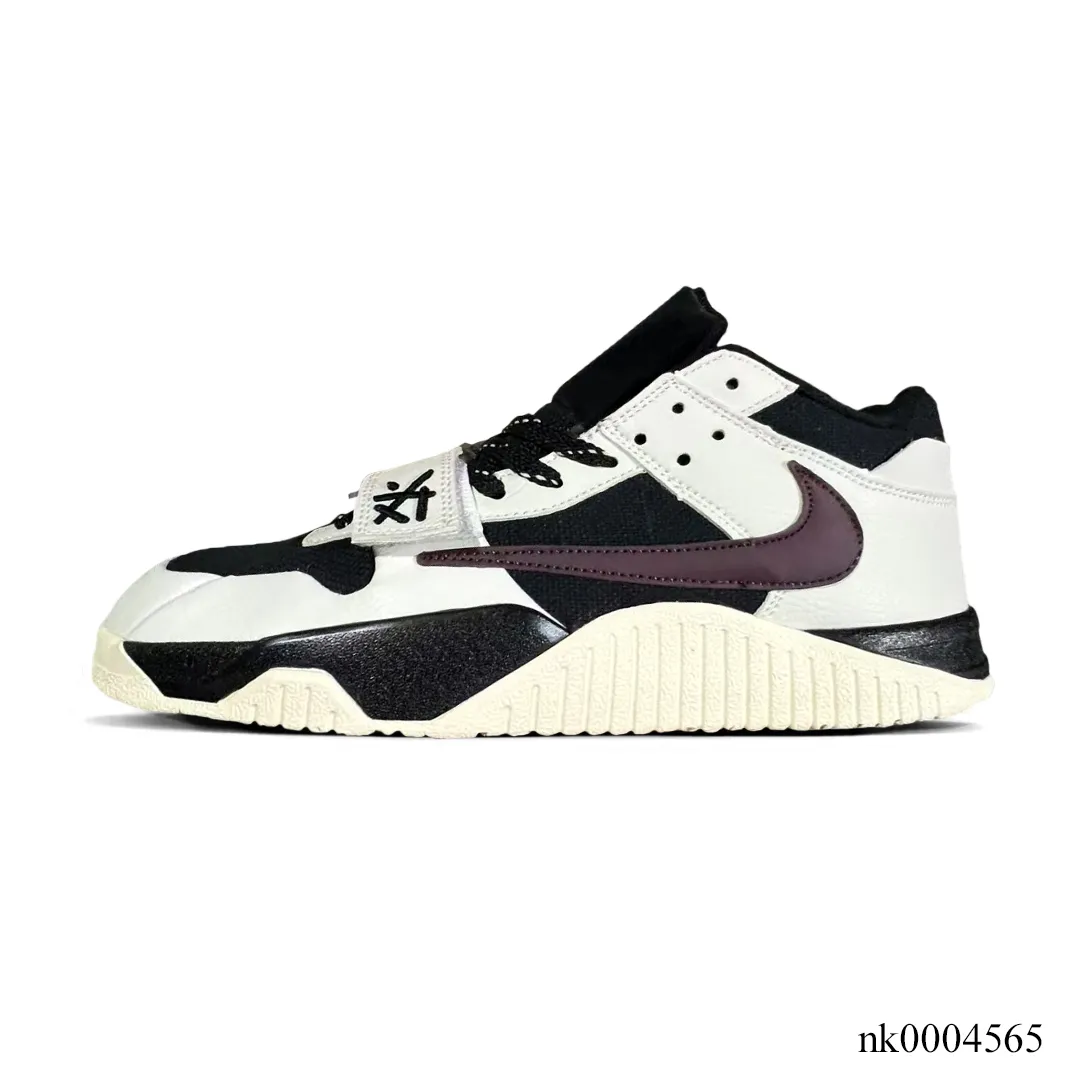 Travis Scott x Jumpman Jack Black White Burgundy Shoes Sneakers – nk0004565 - Image 2