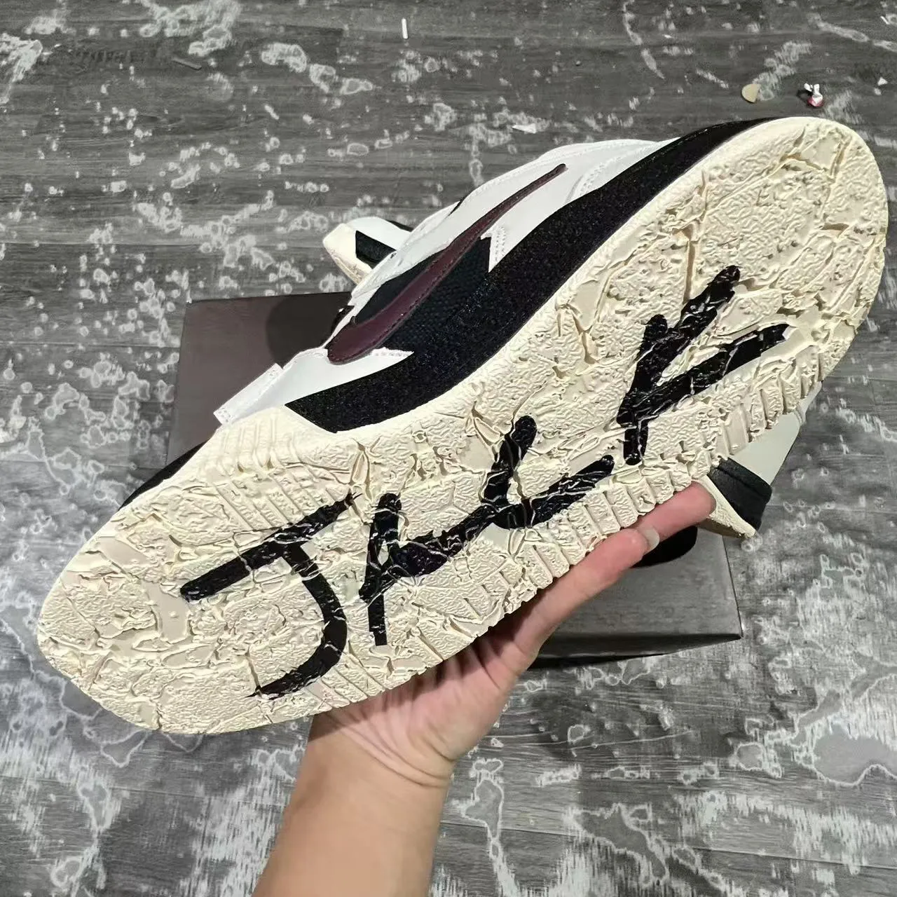 Travis Scott x Jumpman Jack Black White Burgundy Shoes Sneakers – nk0004565 - Image 10