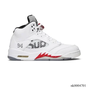 SUP x AJ 5 White Shoes Sneakers - nk0004701