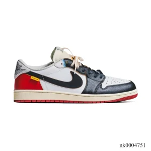 Union LA x AJ 1 Low OG Black Toe Shoes Sneakers – nk0004751