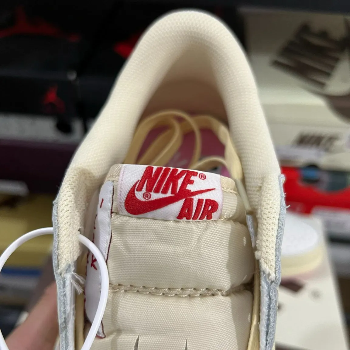 Travis Scott x AJ 1 Low OG Sail Shy Pink Shoes Sneakers – nk0004766 - Image 9