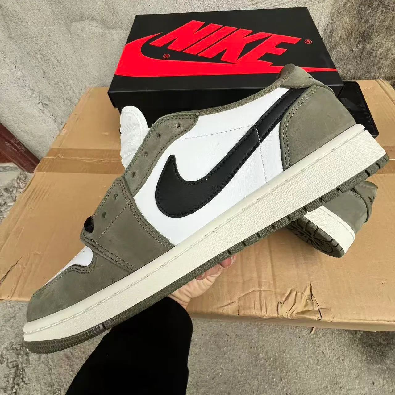AJ 1 Low OG Medium Olive (2026) Shoes Sneakers – nk0004774 - Image 4