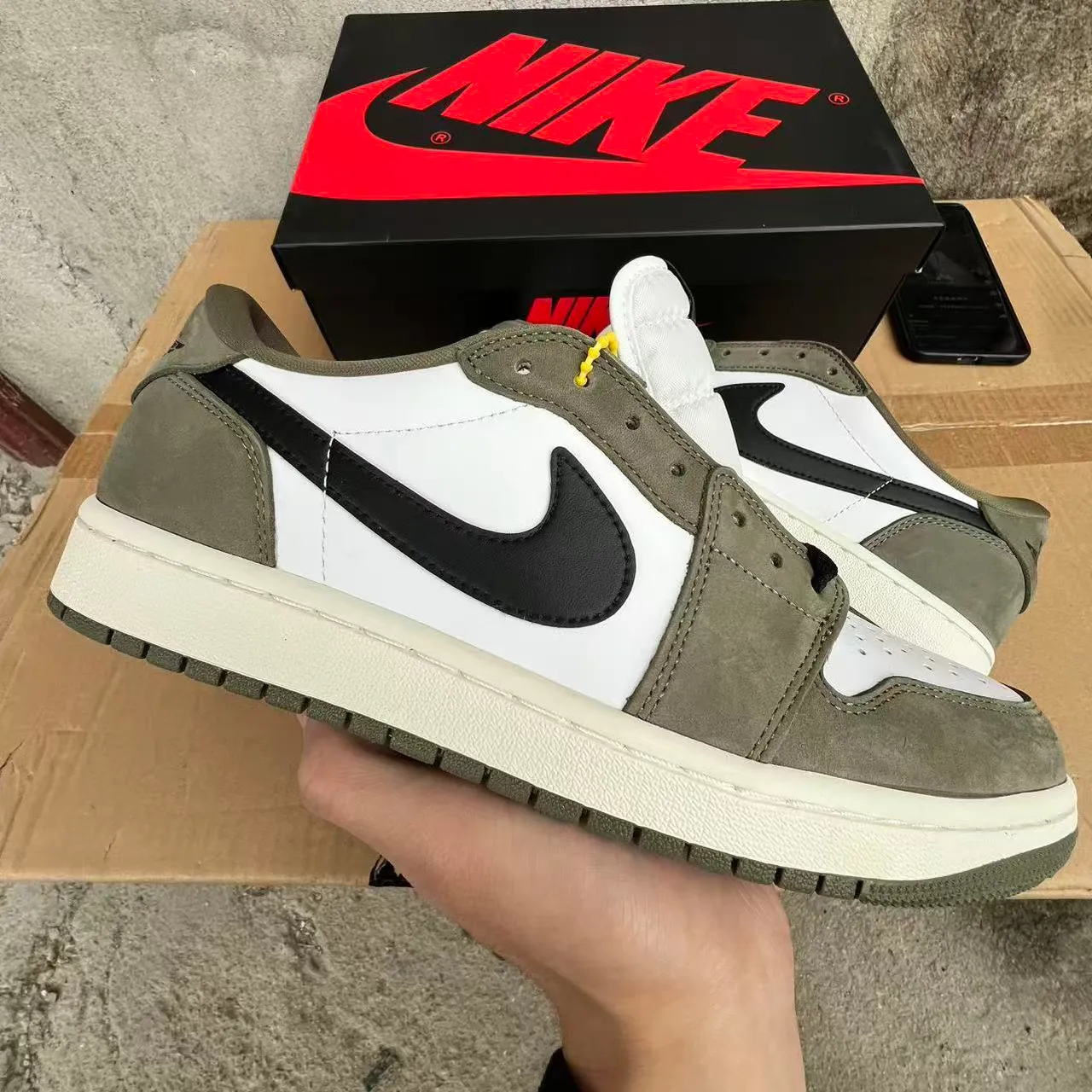 AJ 1 Low OG Medium Olive (2026) Shoes Sneakers – nk0004774 - Image 5