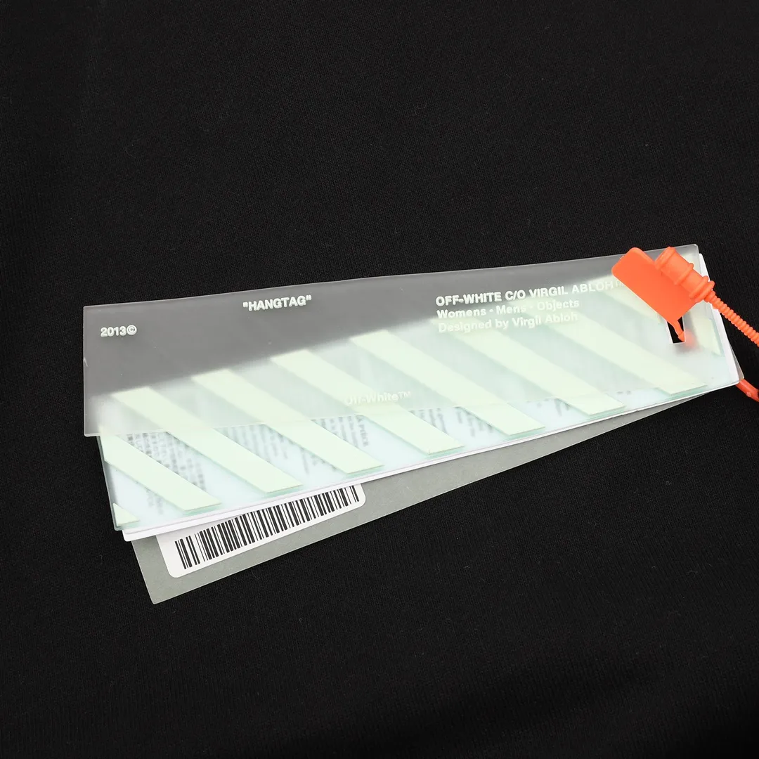 OW Diagonal Stencil Hoodie in Black - 345 - owf0000345 - Image 10