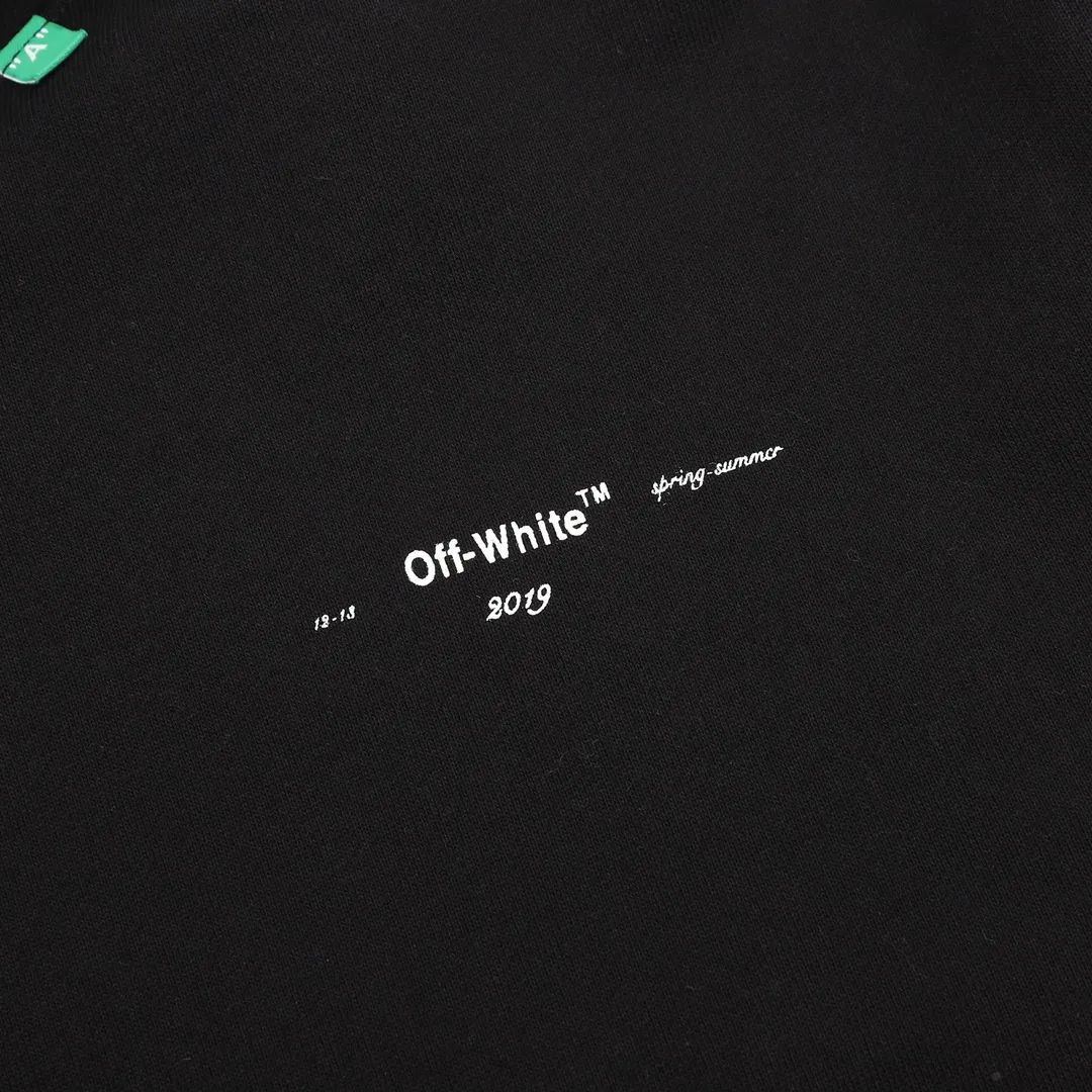 OW Diagonal Stencil Hoodie in Black - 345 - owf0000345 - Image 5