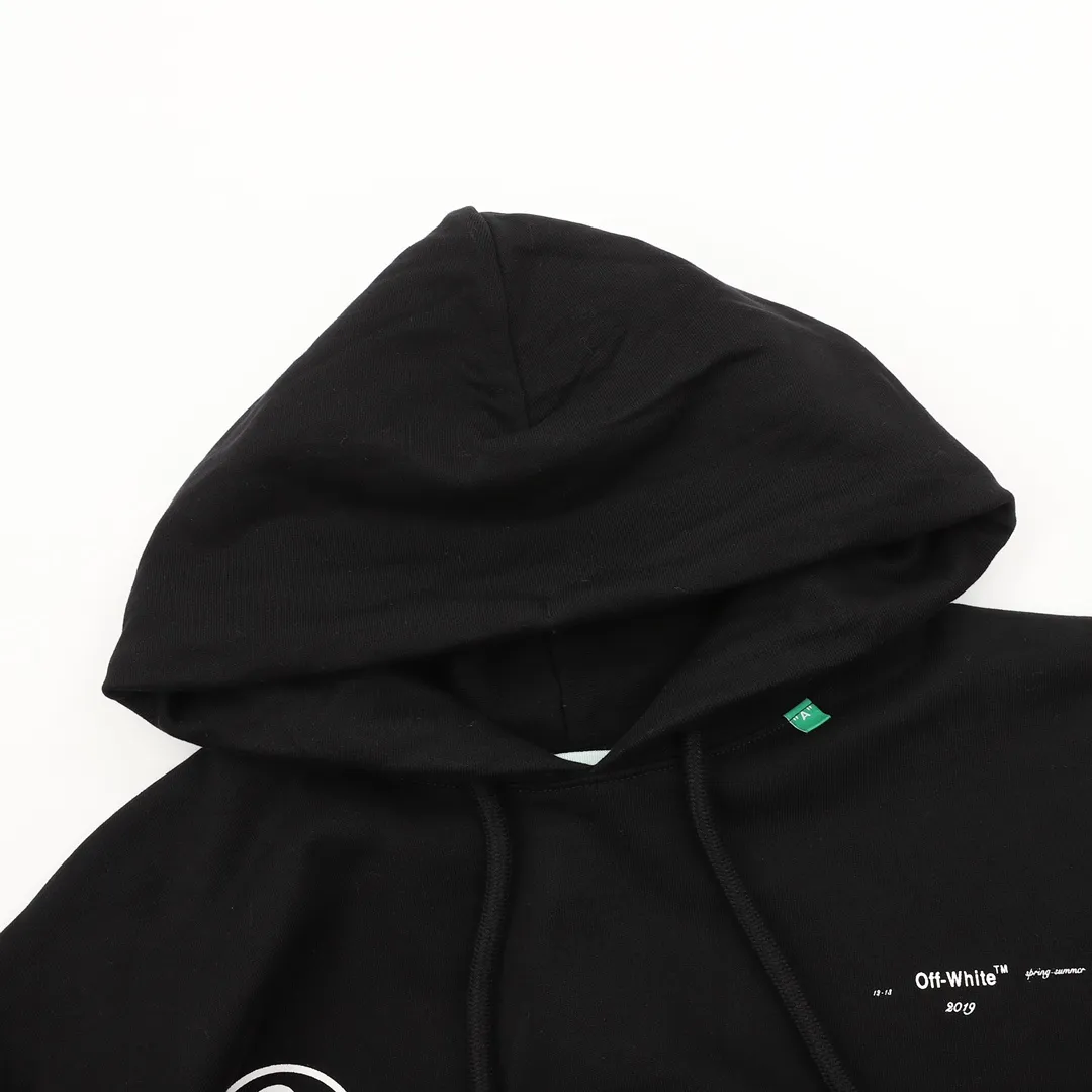 OW Diagonal Stencil Hoodie in Black - 345 - owf0000345 - Image 6